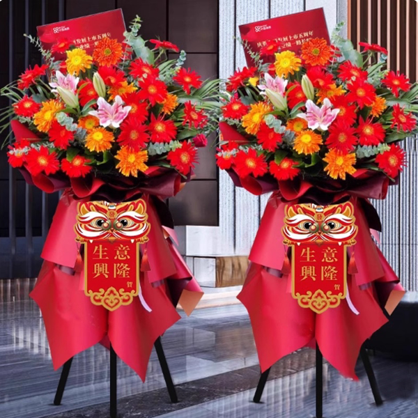 漳州花店同城配送开业普通大麦开张鲜花蓝附近速递芗城区龙文区