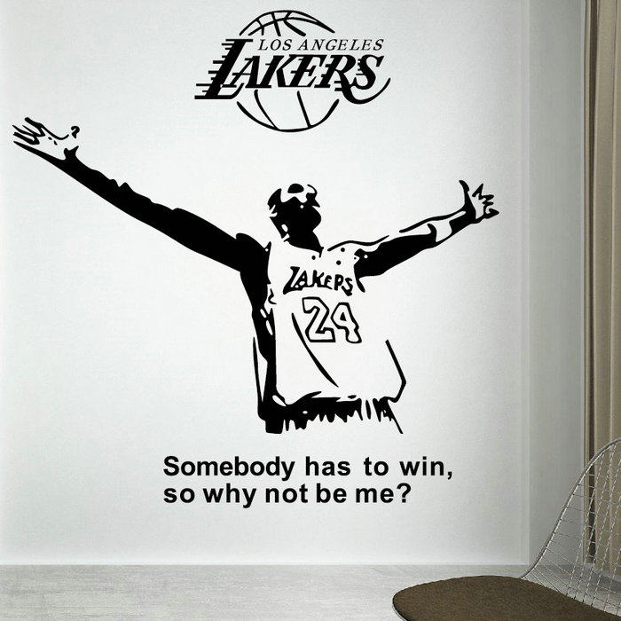 运动明星墙贴寝室宿舍蓝球人物科比墙壁贴画卧室床头NBA球迷贴纸
