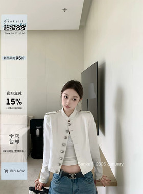 飒爽时尚夹克短款牛仔外套女