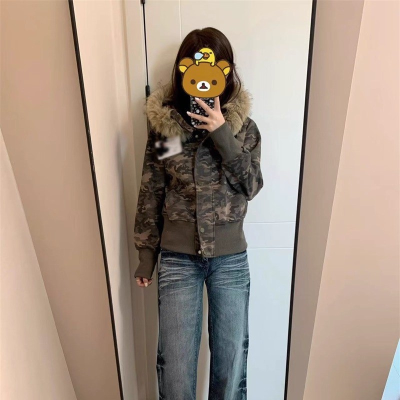 时尚连帽外套女显瘦短款开衫女