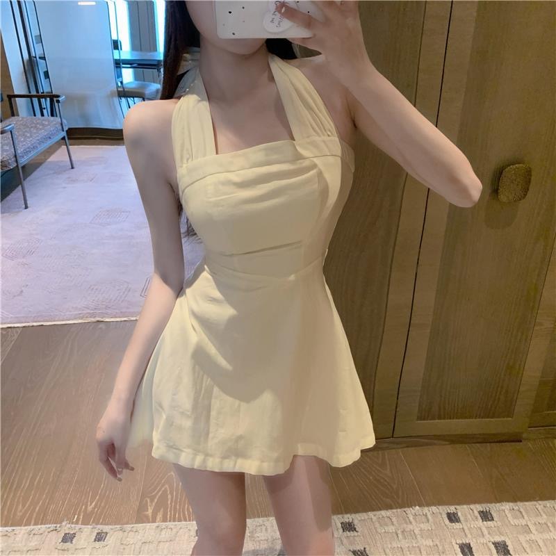 2025春装新款黑色连衣裙女设计感拼接显瘦中长裙大码女装长袖裙子