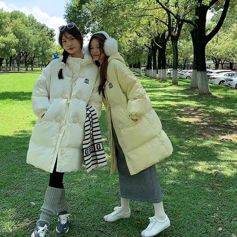 牛角扣学院风时尚棉衣外套女