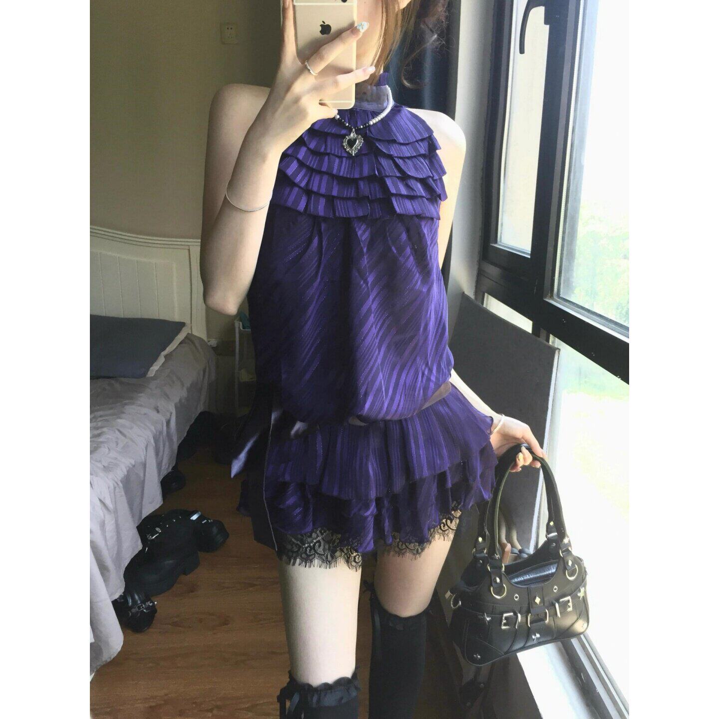 连衣裙女夏季收腰蛋糕裙子