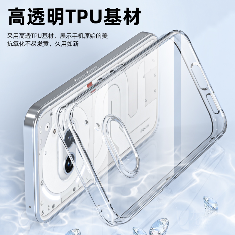 适用phone2a硅胶透明高清亮面