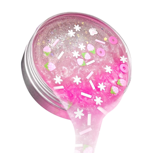 新款非牛顿流体创意解压液态玻璃泥安全无毒高颜值珠光水果儿童弹跳泥透明捏捏乐橡皮泥磁力黑科技非牛顿玩具