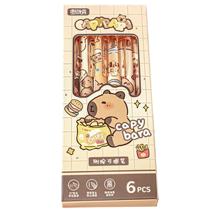 卡皮巴拉周边文具按动中性笔蓝笔可擦笔高颜值小学生专用卡比吧啦的学习用品热可擦水豚扒拉魔力擦按动笔热敏