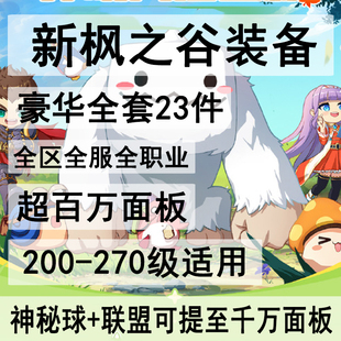 新枫之谷装备做练级套冒险岛台服tms装备定制link联盟过渡毕业套