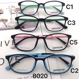 2021款SPOSO/诗博舒超轻近视眼镜架镜框文艺学生运动防过敏 8020