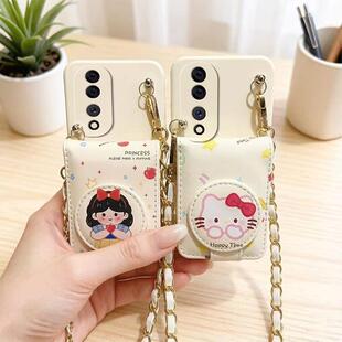 口红80pro卡包70pro补妆镜子60se女50se潮 200pro挂绳100pro斜跨90pro装 适用荣耀500pro手机壳400pro 300pro