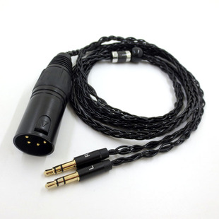 XLR卡侬耳机线适用于Hifiman ananda sundara HE400se D7200