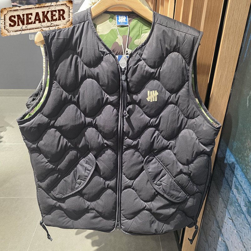 UNDEFEATED五条杠秋时尚潮流美式葫芦绗棉轻量羽绒马甲UC43GWV05M,男装,常规马甲,淘宝优惠券,粉丝福利购,淘宝优惠卷