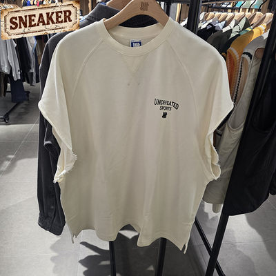 UNDEFEATED五条杠夏季男女美式无袖运动狂野圆领背心UC52GTK01M