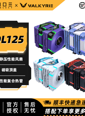 VK瓦尔基里 DL125 双塔电脑cpu散热器风扇ARGB静音台式机塔式风冷
