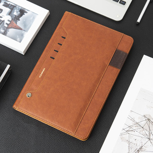 T860复古多功能插卡平板套T865翻盖支架皮套 10.5 适用三星Tab