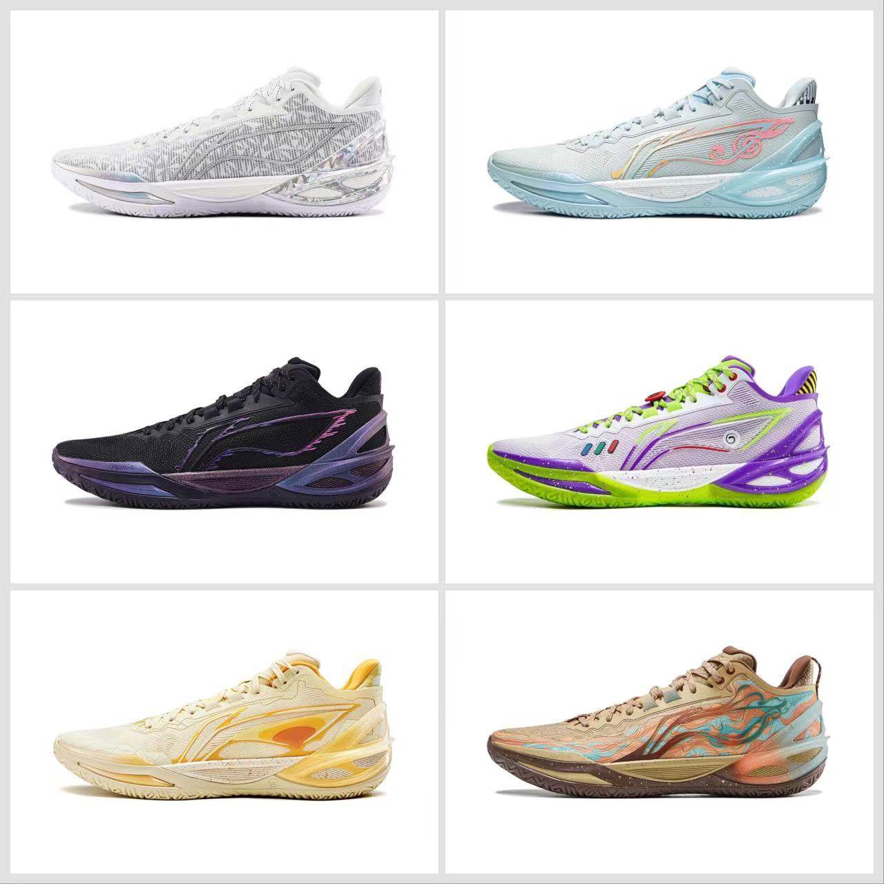 李宁利刃6万花筒䨻轻弹缓震碳板低帮男子实战篮球鞋ABAV063