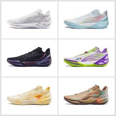 李宁利刃6万花筒䨻轻弹缓震碳板低帮男子实战篮球鞋ABAV063