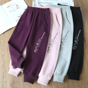 女童裤子秋款2025新款中大童洋气运动裤小女孩春秋长裤儿童休闲裤