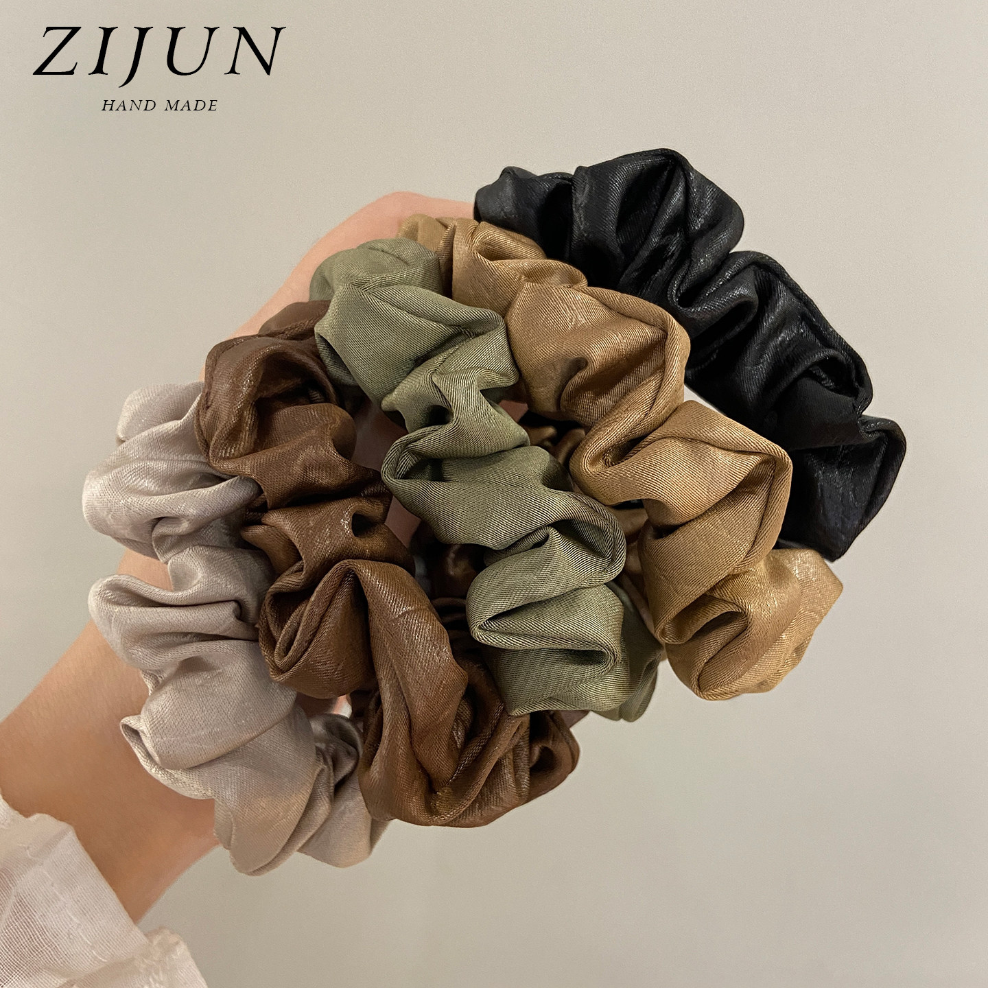 法式秋冬纯色褶皱小肠发圈缎面头绳高级感扎头发绳耐用扎马尾皮筋,饰品/流行首饰/时尚饰品新,发饰,淘宝优惠券,粉丝福利购,淘宝优惠卷