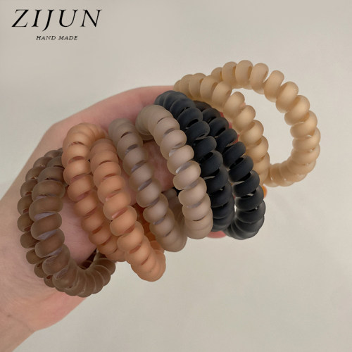 紫郡发绳树脂韩式磨砂电话线发圈