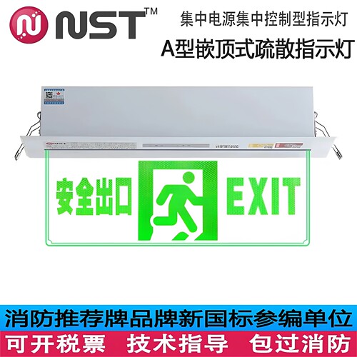 拿斯特DC36V嵌顶安全出口指示灯