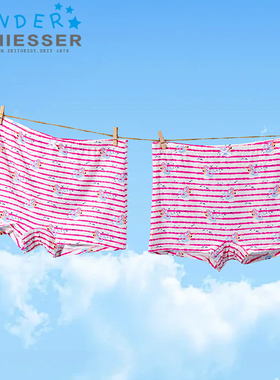 舒雅童装儿童内裤春夏季新款女童薄莫代尔学生印花平角底裤20873T