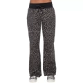 Black Leopard Print Pants
