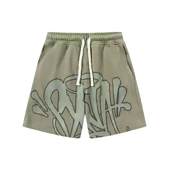 Shorts Summer European and American Cross-Border High Street Fashion Letter Print American Hip-Hop Casual Shorts Unisex
