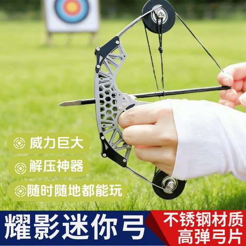 迷你复合弓不锈钢便携大威力