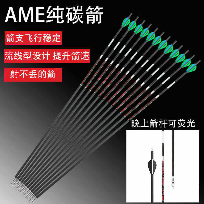 AMEYXGS纯碳箭可荧光射不丢碳素