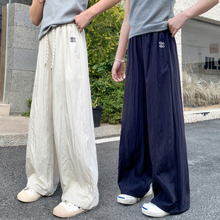 女童裤子夏季新款直筒宽松夏天儿童防蚊长裤休闲女孩夏装初中生薄