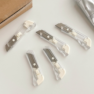 ins迷你透明拆快递小刀小号便携美工刀学生开箱信封 办公裁纸用