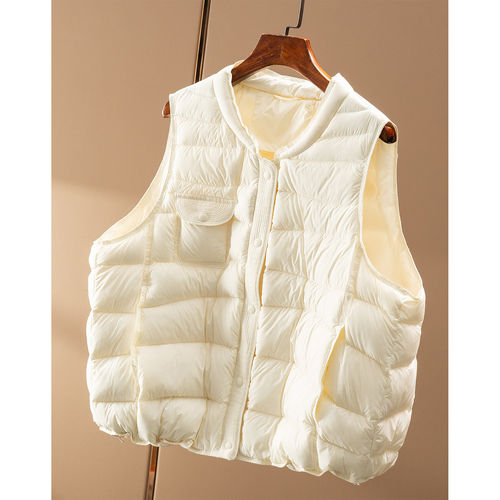 ￥279 秒！春天家腔调叠搭B备90绒羽绒服马甲外套女62F0