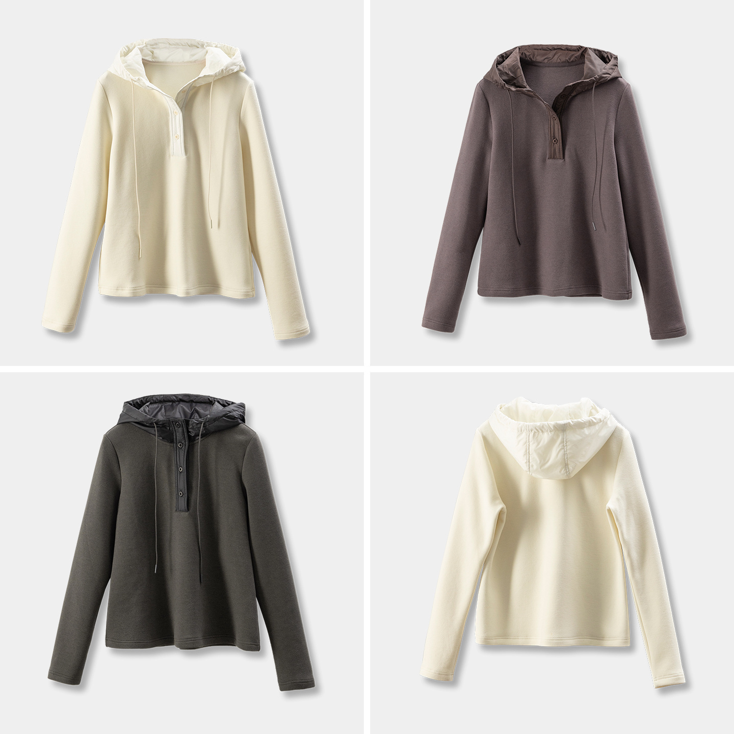 法柜设计简约连帽软糯德绒卫衣