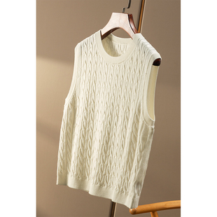 法柜60支精纺羊毛真丝绞花背心马甲女84C0 春天家 ￥269 秒