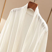 法G巨舒服80支精纺羊毛针织开衫 H春上7号 凹造型 披肩外套女95F3