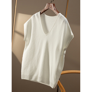 秒 针织衫 春天家 V领包袖 背心女73B1 琎口和纸圆 ￥218