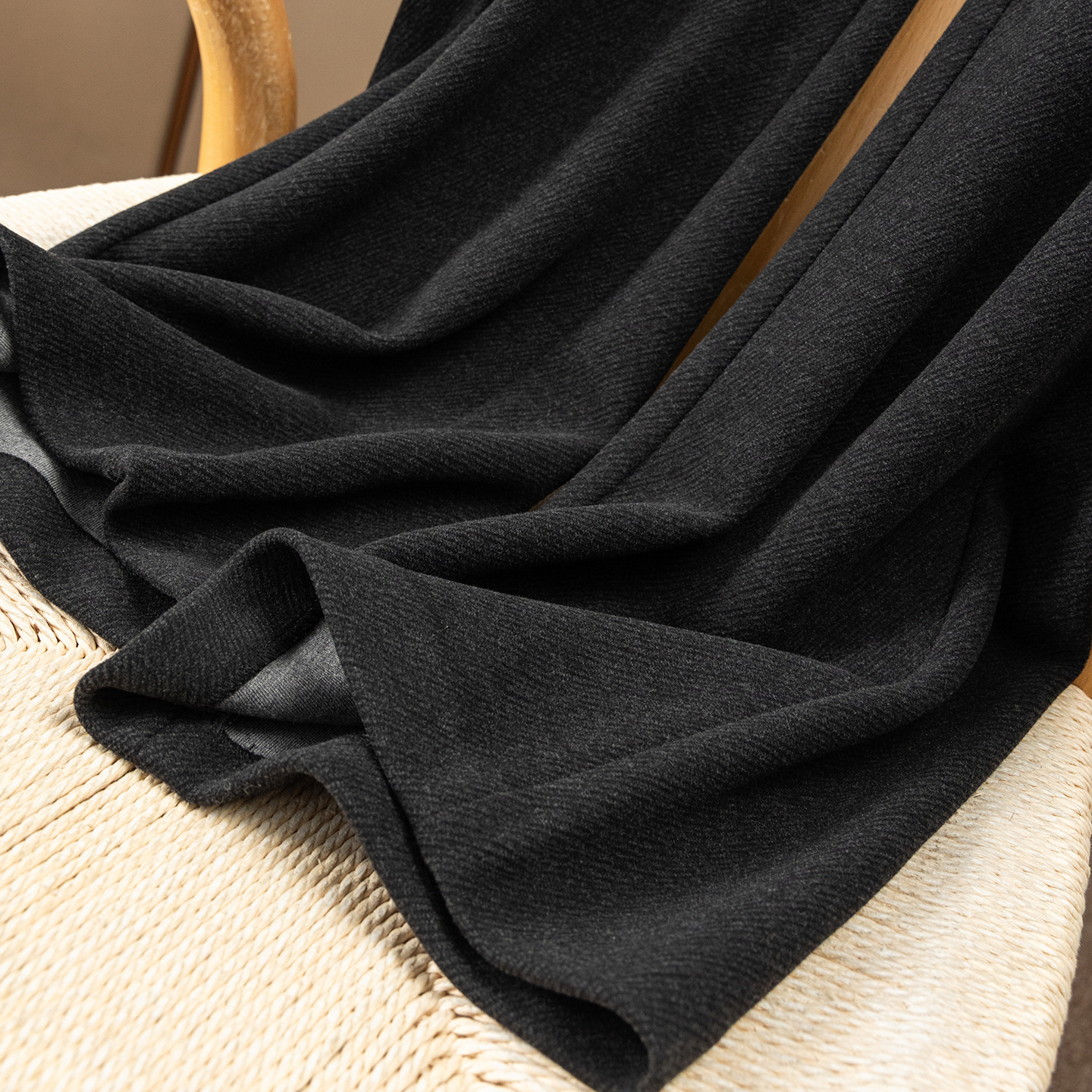 法柜高品含羊毛加厚毛呢微喇裤