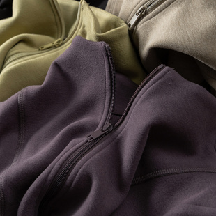 显瘦双拉链卫衣外套女49F9 法G立体剪裁修身 特 小蛮腰 H春上7号