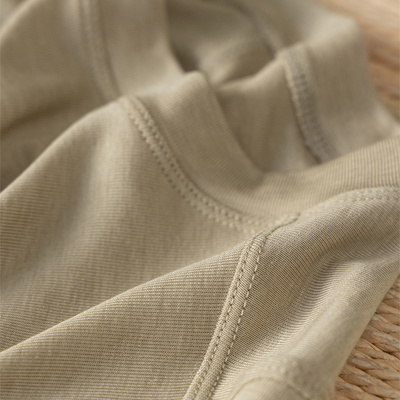 法G天丝+羊毛圆领长袖针织衫T恤