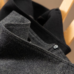 H春上7号 法柜 甜飒黄金比细腰长腿显瘦A字羊毛呢半身裙女08G4 特