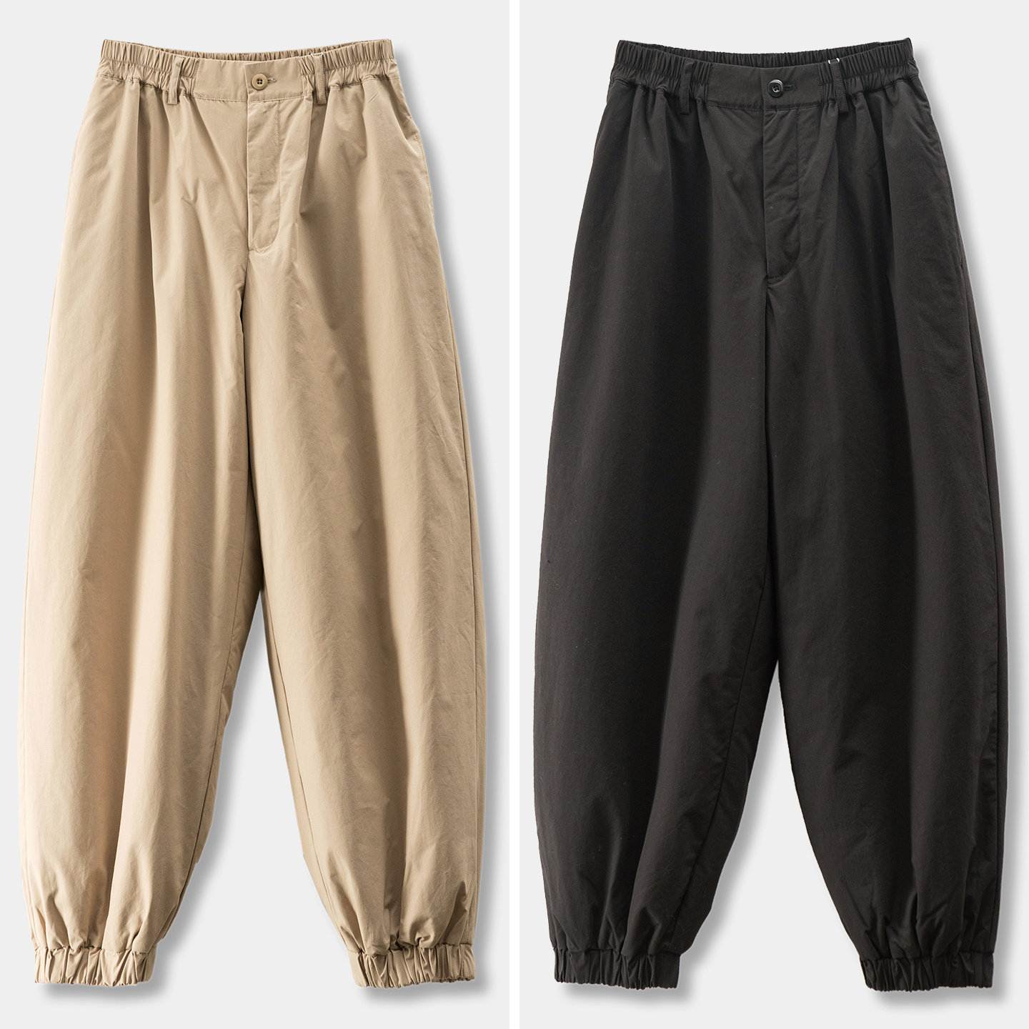 法柜90白鹅绒高腰锥形束脚羽绒裤