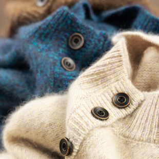 特 法柜吸睛100羊毛拉毛亨利领毛衣H女64E0 D春上7号 花纱更好看