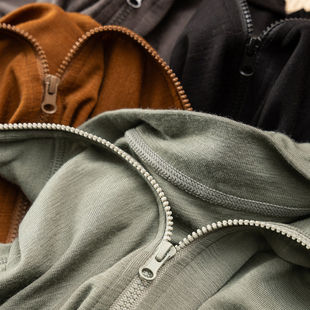 T恤女04G5 收腰80支精纺100羊毛立领开衫 H春上7号 少见精奢法柜2K