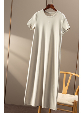 ￥259 秒！ 懒人T恤裙 含天丝短袖连衣裙dress春上7号女40B8 特