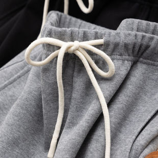 H春上7号 越穿越爱 早春高品质松紧高腰直筒阔腿休闲裤D女15K1 特