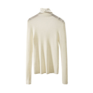 春天家 精纺60支扬子纱羊毛无缝一体打底毛衣女20F3 秒 AA￥229