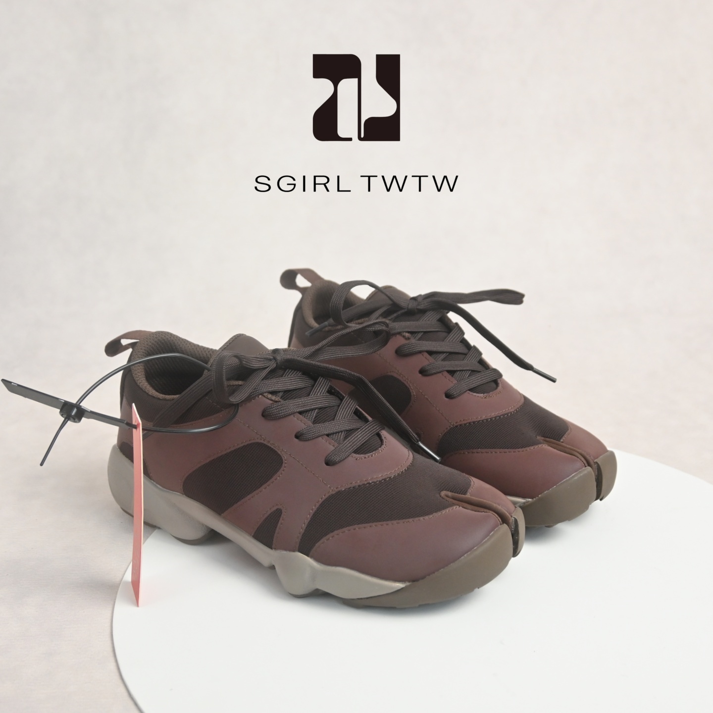 SGIRL正品复古厚底分趾老爹鞋