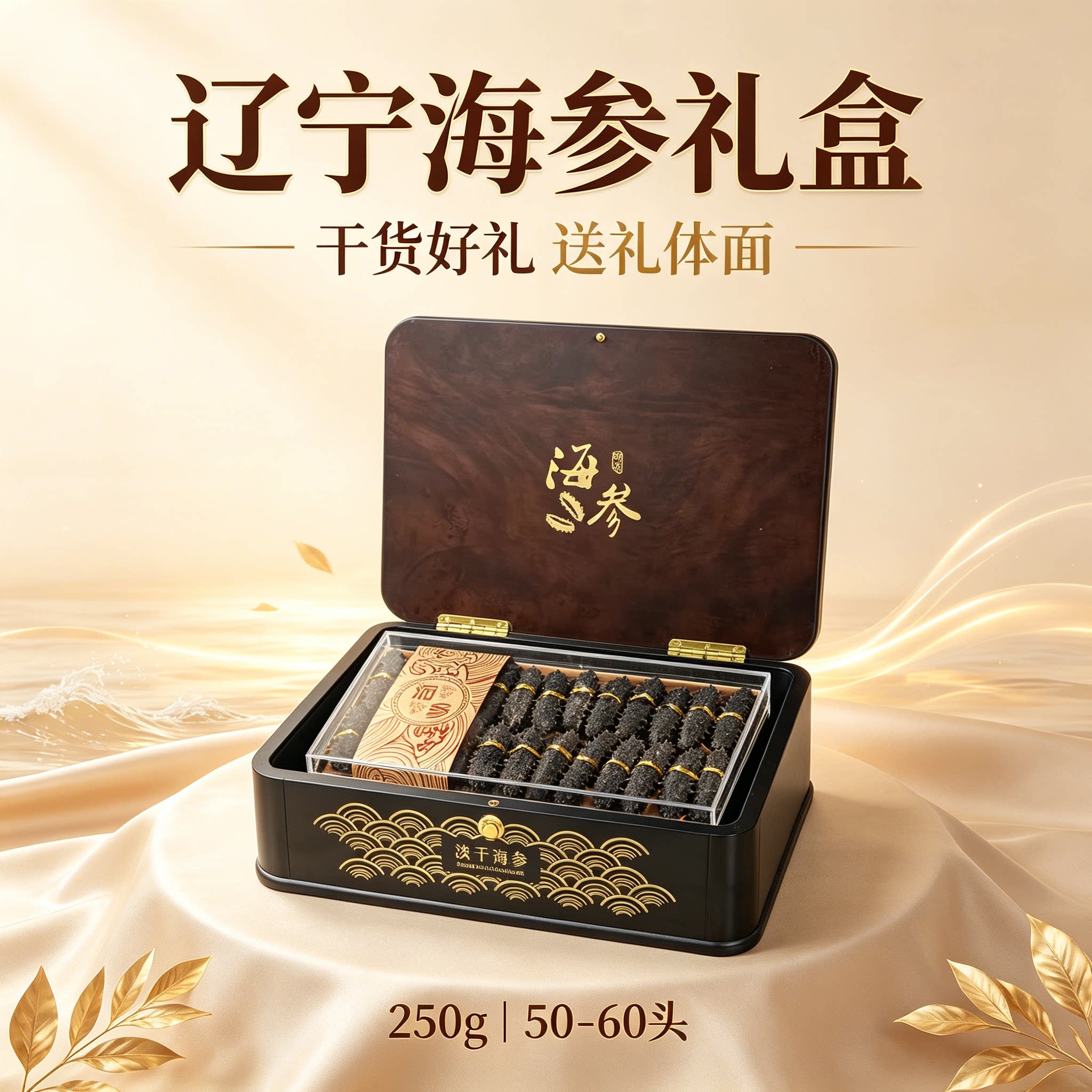 辽宁淡干海参滋补送礼礼盒