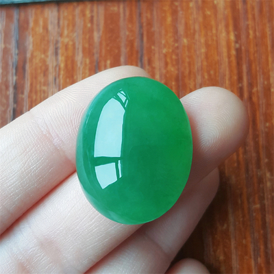 缅甸翡翠吊坠天然翡翠蛋面冰种