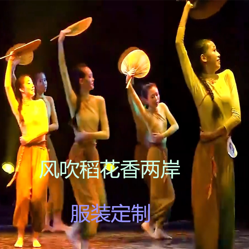 风吹稻花香两岸女大童群舞纪念红色经典舞蹈稻花香群舞致敬袁隆平